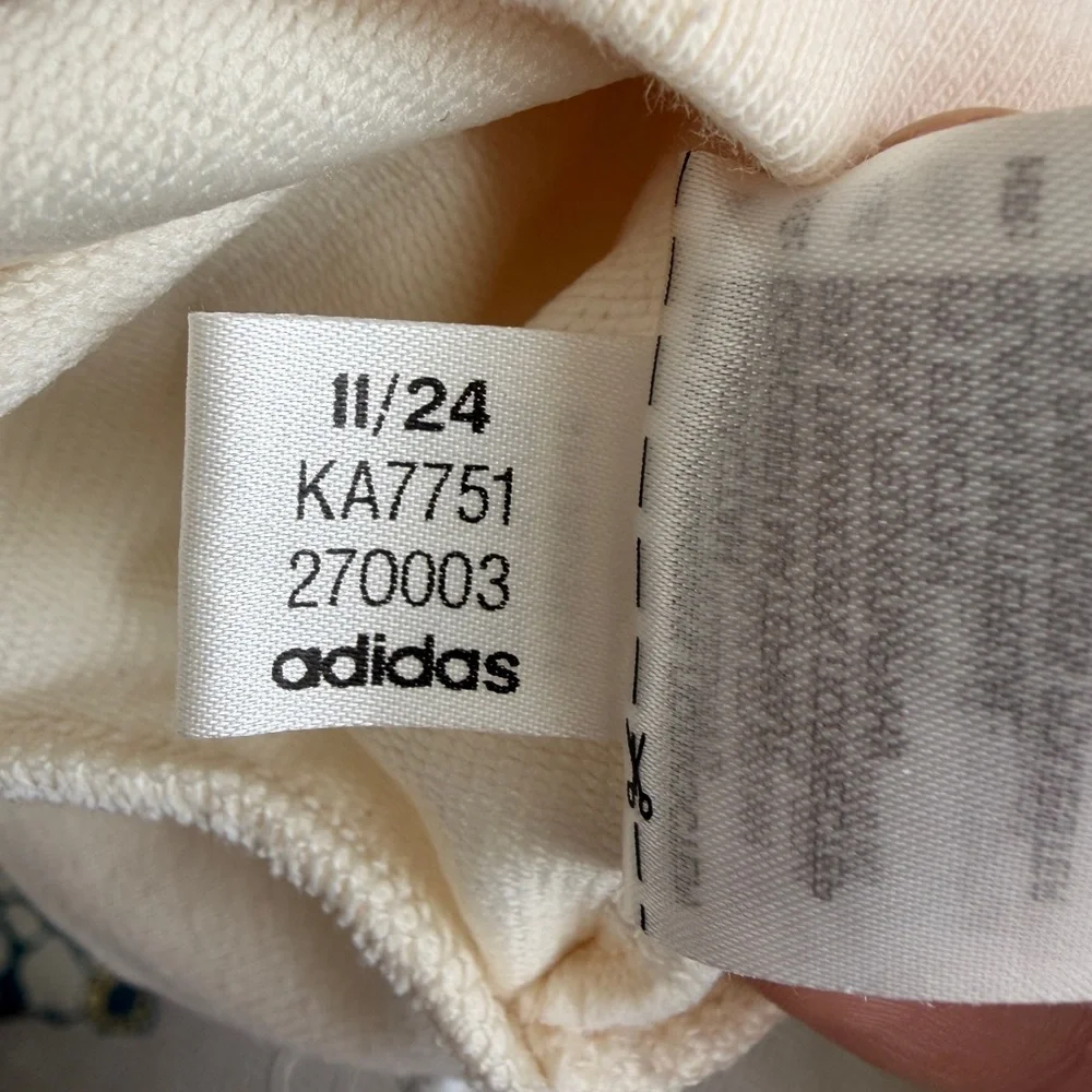 adidas Cream and Burgundy Track Jacket - Picture 6 of 7